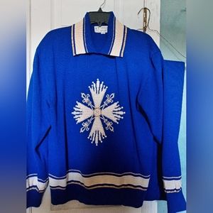 St. John Collection sweater and pants set